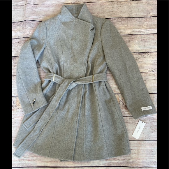 Calvin Kleinbelted Toggle Wrap Coat 